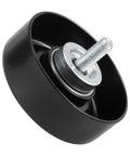 Upgrade Your Ride With This Killer LS Drive Serpentine Belt Idler Pulley that Fits 4.8 5.3 6.0 And 6.2 Liter Engines For Chevy Silverado And GMC Sierra, CNC machined black pulley.