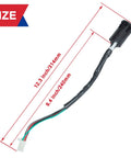 Ignition Starter On Off Switch Key for 50cc to 250cc Chinese ATVs, plug-and-play with 9.4in wire, black four-pin design