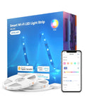 Smart LED Strip Lights 32.8ft RGB WiFi With HomeKit Siri Alexa Google Assistant And SmartThings App Control box and app