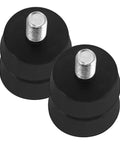 Adjustable Rubber Furniture Feet 4 Pack With M10 Screws Anti Slip Non Skid Floor Protectors Height Adjustable Levelers in black