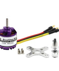 High Performance Brushless Motor for RC Drones, Helis, and Planes, Four KV Options 750KV 850KV 1000KV 1300KV, motor parts shown