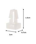 Push Barb Cable Tie Mount For Indoor Panels 0.25-Inch Hole Nylon 6.6 Natural 1,000 Pack dimensions with measurements in cm