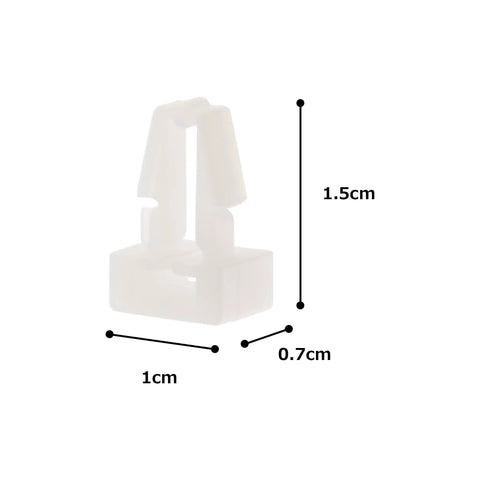 Push Barb Cable Tie Mount For Indoor Panels 0.25-Inch Hole Nylon 6.6 Natural 1,000 Pack dimensions with measurements in cm