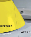 Before and after using All-In-One Surface Repair Kit for Chips and Scratches