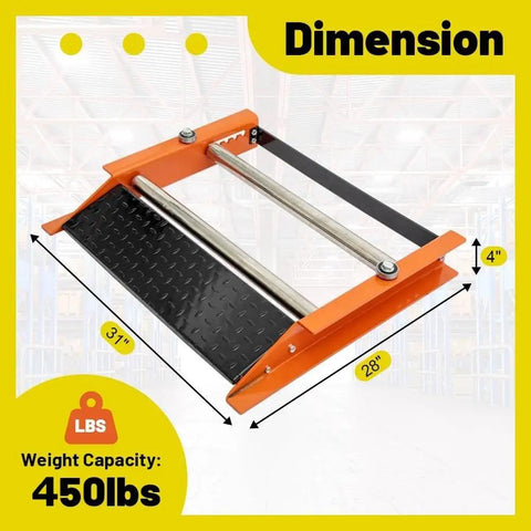 Heavy Duty Cable Drum Roller Dispenser Stand Unwinder For Reels Up To 28 Inch Wide, 4" steel frame, 450 lbs capacity