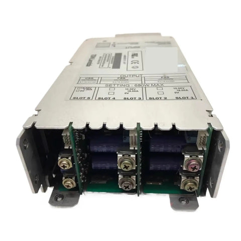 Commercial Grade Industrial Switching Power Supply 650W AC To DC Converter Din Rail Mount showing internal components and connectivity.