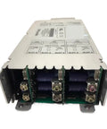 Rock Solid No Nonsense Industrial Power Supply Unit Smooth Operator Six Hundred Fifty Watt clean output, close up view of connection ports.