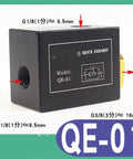 Grab This Awesome Pneumatic Quick Exhaust Valve For Your Cylinder Setup, Model QE-01 with G1/8 and G3/8 fittings.