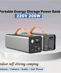 Rugged Portable Power Station With 200W Output For Trail Camping And Emergency Prep Multiple Usb Ports fast charge portable energy storage bank