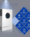 7200W Solar Hybrid Inverter for Off Grid Homes RVs and Cabins, 48V DC to 120V and 240V Split Phase Pure Sine Wave, front view