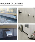 Heavy Duty 8 Inch Stainless Steel Exhaust Vent Cap For Outdoor Wall With Mesh Screen showcased in diverse installations