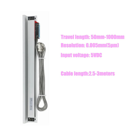 Two Axis DRO Digital Readout Kit With Big Display For Milling Lathe And CNC Machines, 5um Optical Linear Scales detail view