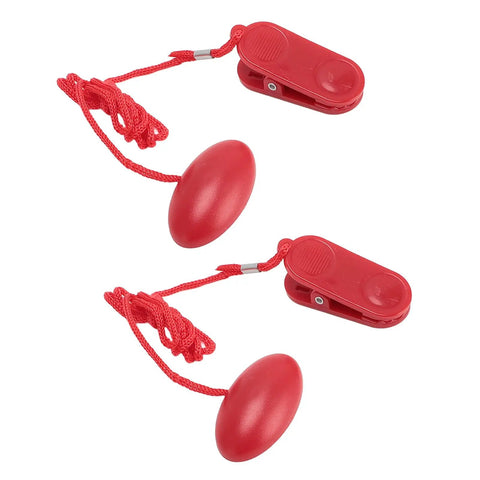 Red Universal Treadmill Safety Key With Emergency Magnetic Lock Replacement For Running Machines Easy No Tool Needed Premium ABS Plastic