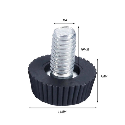 Height Adjustable Leveling Chair Leg Feet Set For Sofa Bed Table And Cabinets M6x10mm Threaded Screw In Floor Protectors close-up