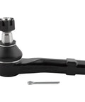Beefed-Up Front Outer Tie Rod Ends Set For Ford Explorer 2004 2005, Explorer Sport 2001 2003, Explorer Sport Trac 2001 2005, Mercury Mountaineer 2004 2005 Direct Fit Replacement ES3667 black steel tie rod end with castle nut and cotter pin