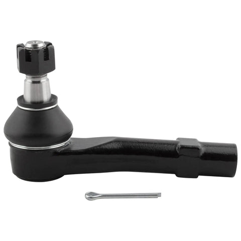 Beefed-Up Front Outer Tie Rod Ends Set For Ford Explorer 2004 2005, Explorer Sport 2001 2003, Explorer Sport Trac 2001 2005, Mercury Mountaineer 2004 2005 Direct Fit Replacement ES3667 black steel tie rod end with castle nut and cotter pin