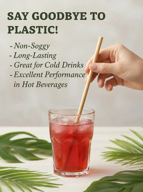 Compostable Agave Fiber Straws, Individually Wrapped, 20,000 Count, Rigid For Hours In Hot Coffee Up To 106 Fahrenheit, Frozen Margaritas And Smoothies Safe, Zero Plastic, No Taste, Eco Friendly Bar And Cafe Must Have, in iced drink