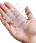 Clear 4Ml Plastic Dropper Pipettes, 100 Pack For Flavor Transfer And Decorating, Ideal For Chocolates And Strawberries, Cupcakes, Ice Cream, Mini Cakes, Waffles, Kid Friendly Art Projects, Kitchen Craft Supplies, in hand