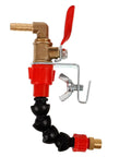Pro Grade Angle Grinder Coolant Sprayer System Featuring Badass Stainless Steel Mist Nozzle For Totally Dust Free Wet Cutting And Slick Marble Grooving On The Job Site Daily with adjustable nozzle and sturdy mounting.