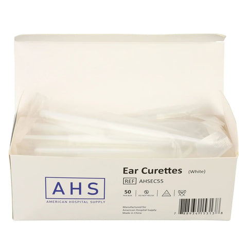 Gentle Disposable Ear Curettes For Safe Wax Removal Spoon Tip 4mm Ear Cleaning Tools Plastic Individually Wrapped For Teens And Adults Ideal For Home Use And Travel No Cotton Swabs white box