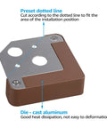 Lit Right Angle Outdoor Step Lights 8 Pack for Corners and Walls LED Hardscape Lighting detail showing bronze finish and design