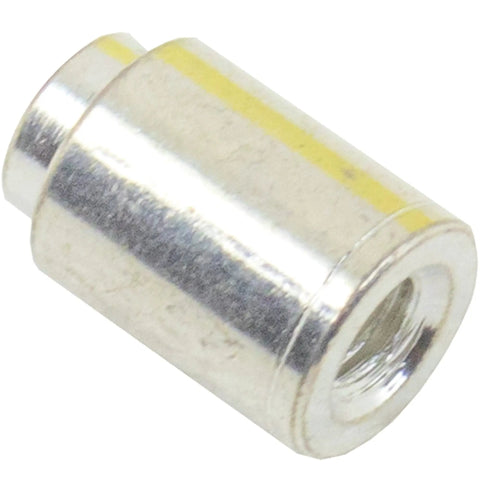 30 Piece Set Of M3 X 7mm SMT Solderable Standoff Nuts For PCB Electronics Assembly, tin-plated nut with a threaded design.