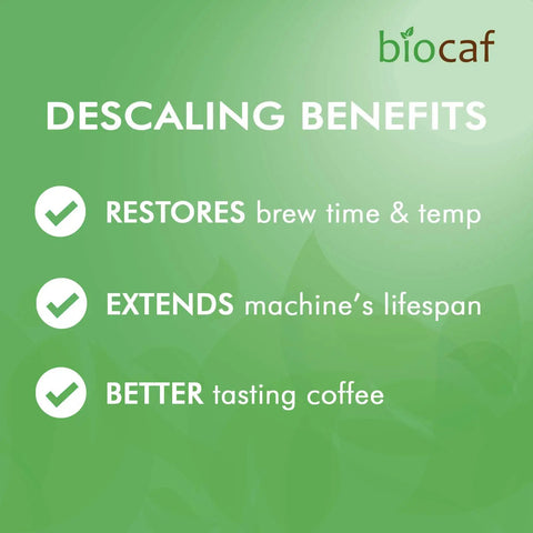 Descaling Powder For Espresso Machines And Coffee Makers Two Single Use Packets Safe On Keurig Delonghi Nespresso Eco Friendly Benefits