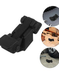 Lockable Engine Hood Latch Kit 1 Set For Secure Coverage Easy Install Anti Theft Locking Catch black latch main view and close-ups