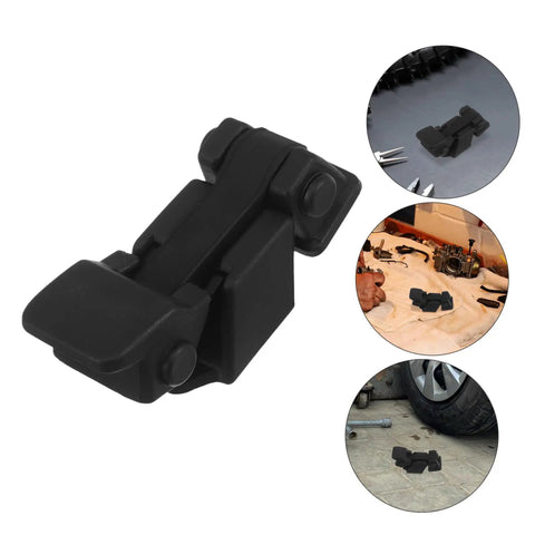 Lockable Engine Hood Latch Kit 1 Set For Secure Coverage Easy Install Anti Theft Locking Catch black latch main view and close-ups