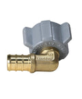 10 Pack 1/2 Inch PEX To 1/2 Inch Female NPT Swivel Elbow Fittings, No Sweat Crimp, Works With All PEX Tubing Brands, NSF ANSI 61 Certified For Potable Water And Hydronic Heating, Built To Last Universal Fit, 1/2 inch brass elbow