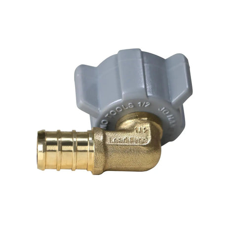 10 Pack 1/2 Inch PEX To 1/2 Inch Female NPT Swivel Elbow Fittings, No Sweat Crimp, Works With All PEX Tubing Brands, NSF ANSI 61 Certified For Potable Water And Hydronic Heating, Built To Last Universal Fit, 1/2 inch brass elbow