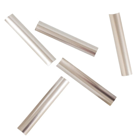 Top Notch Green Stainless Steel Lab Shim Set LSM0V25 Pack Of 25 For Precision Alignment, showing five steel shims on a white background