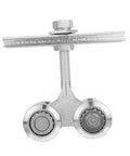 Heavy Duty Sliding Door Track Roller Wheel For Smooth Operation And High Load Capacity Perfect For Industrial Doors Cabinets And Closets Durable Steel Wheel And Track Hardware