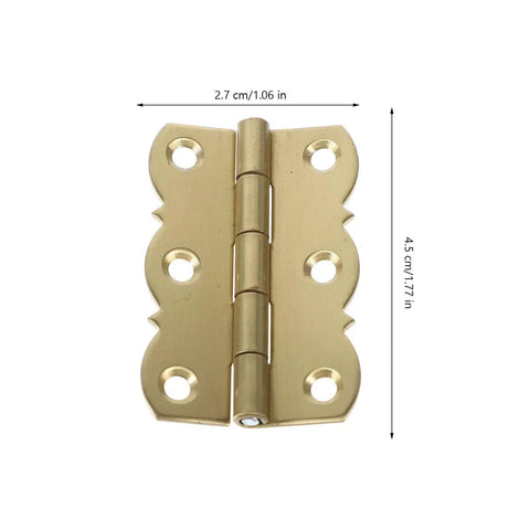 Golden Brass Piano Music Stand Hinges With Thick Bearings Old-School Vintage Style Folding Flips for durable noiseless use.