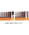 Awesome 23Pcs Screwdriver Bit Set With Hex S2 Steel Bits For Electric Drill And Manual Tools featuring Tough 60Mm Hardware Kit Plus Two Head Gears For Serious DIY Jobs And Heavy Duty Repairs Without Slipping, 60mm S2 steel hex bits
