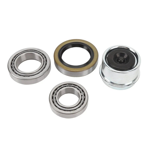 Trailer Wheel Hub Bearing Kit 7-Piece With L68149 L44649 Bearings, 171255TB Seal, Dust Cap, Cotter Pin For 3500 Pound Axles