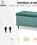 Six Inch Walnut Wood Furniture Legs With Casters Two Pack Round Solid Bun Feet for DIY Sofa Couch Cabinet Ottoman Bed Riser