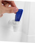 Hand using tap on Portable Cold Water Dispenser With Built In Tap Compact Countertop Water Dispenser For Office Home Dorm