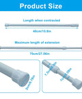 2 Pack Adjustable Window Security Bars For Sliding Windows And Doors Fits 15.8 To 27.5 Inches Tension Rods Kid Safe