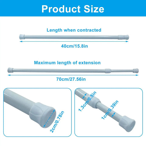 2 Pack Adjustable Window Security Bars For Sliding Windows And Doors Fits 15.8 To 27.5 Inches Tension Rods Kid Safe