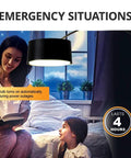 Rechargeable LED Bulbs 9W Daylight White 6000K Multi-Function Battery Backup Emergency Light in room setting