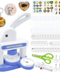 Totally Legit One Hand Button Maker Machine Kit Crafting Custom Pins And Badges Smooth Diy Press Kit 55 Mm Plus 35 Mm Supplies Quick Install Zero Stress includes press, accessories, and supplies.