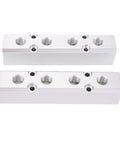 Durable Aluminum Air Manifold 4 Way 6 Port Distribution Block With One Quarter Inch NPT Output And One Half Inch NPT Supply Port for compressors.