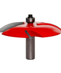 Raised Panel Router Bit Three And A Half Inch Diameter With Half Inch Shank One And A Half Inch Radius Quadra Cut Four Cutter