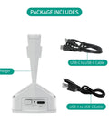 Two Way Charging Hub For Flip Drone Batteries And Portable Power Bank Station with USB cables