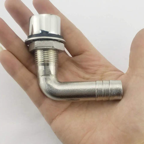 316 Stainless Steel Marine Grade Boat Fuel Vent Universal 90 Degree Flush Mount Fuel Gas Tank Vent in hand