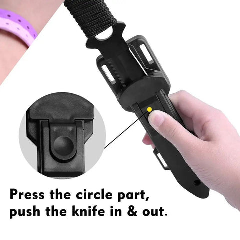 Dive Knife With Holster And Dual Sheath Black Premium Scuba Knife With Thigh And Leg Straps Ultra Sharp 440C Stainless Divers Knife