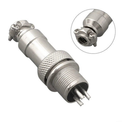 Must-Have GX12 3-Pin Connector For E-Bikes And Scooters Ensures A Super Secure Charging Link With Your Lithium Battery Pack Featuring Tough ABS Build That Handles Heat And Wear Like A Champ Without Any Glitchy Compatibility Headaches, 12mm ABS