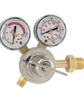 Acetylene Cylinder Regulator, Medium Duty Single Stage, CGA 510 Inlet, 9 16 18 LH B Outlet, Max Delivery Pressure 15 PSI