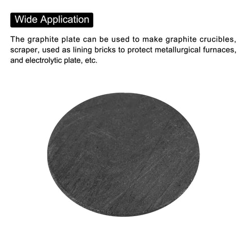 Graphite Block Plates 22x1mm Set Of 15 for melting and casting, depicted as a circular graphite plate for crucibles and lining bricks.